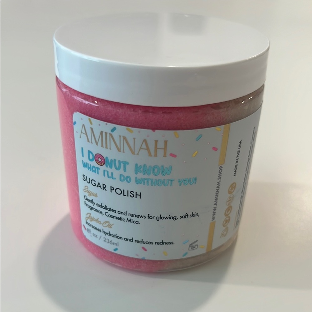 AMINNAH Skincare “I Donut Know What I’ll Do Without You” Exfoliating Sugar Scrub